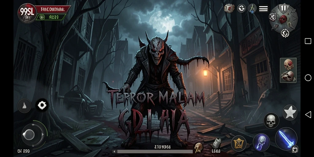 Tangkapan layar utama 99SL menunjukkan suasana menegangkan dalam gameplay Horror.