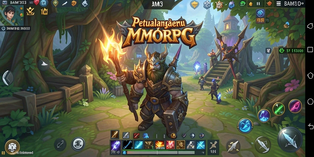 Tampilan menarik dari gameplay MMORPG BAIM303 yang seru.