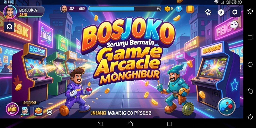 Tampilan gameplay seru dalam BOSJOKO saat menjelajahi level menantang.