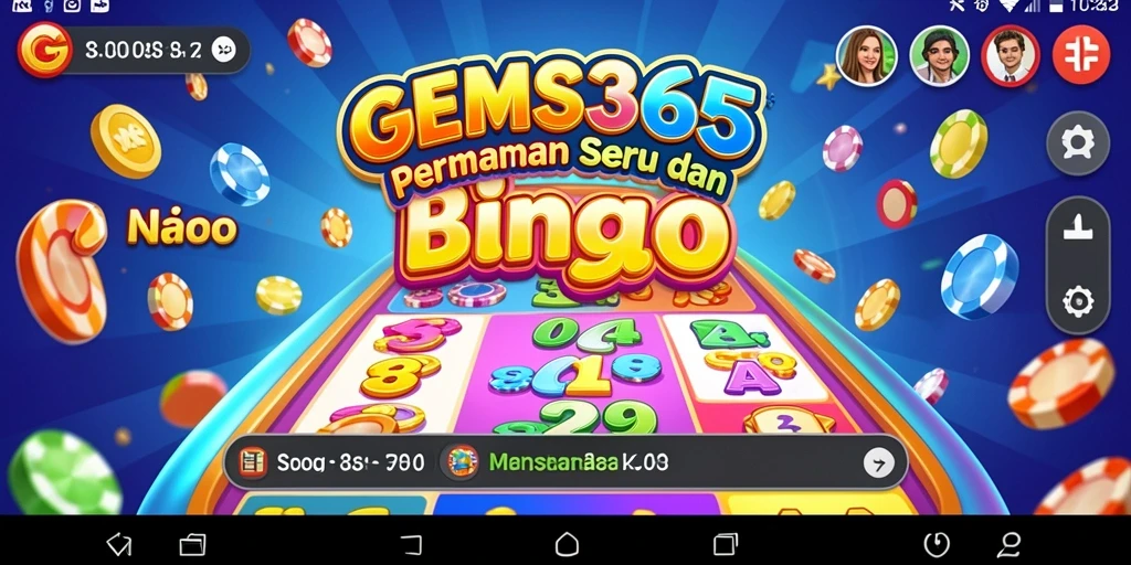 Tampilan gameplay GEMS365 yang seru dan mengasyikkan dalam permainan Bingo.