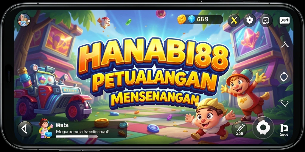 Tampilan gameplay seru dan penuh warna dalam HANABI88.