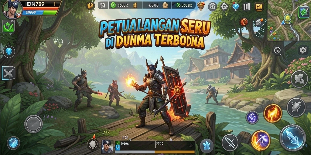 Screenshot IDN789 menampilkan keindahan dunia terbuka yang luas.