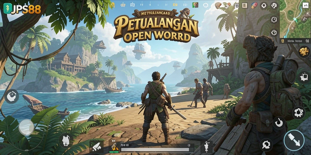 Tampilan permainan <strong>JPS88</strong> yang mengesankan dalam dunia Open World.