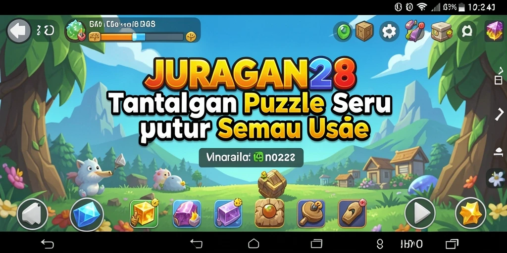 Screenshot gameplay <strong>JURAGAN28</strong> memperlihatkan puzzle yang menantang dan interaktif.