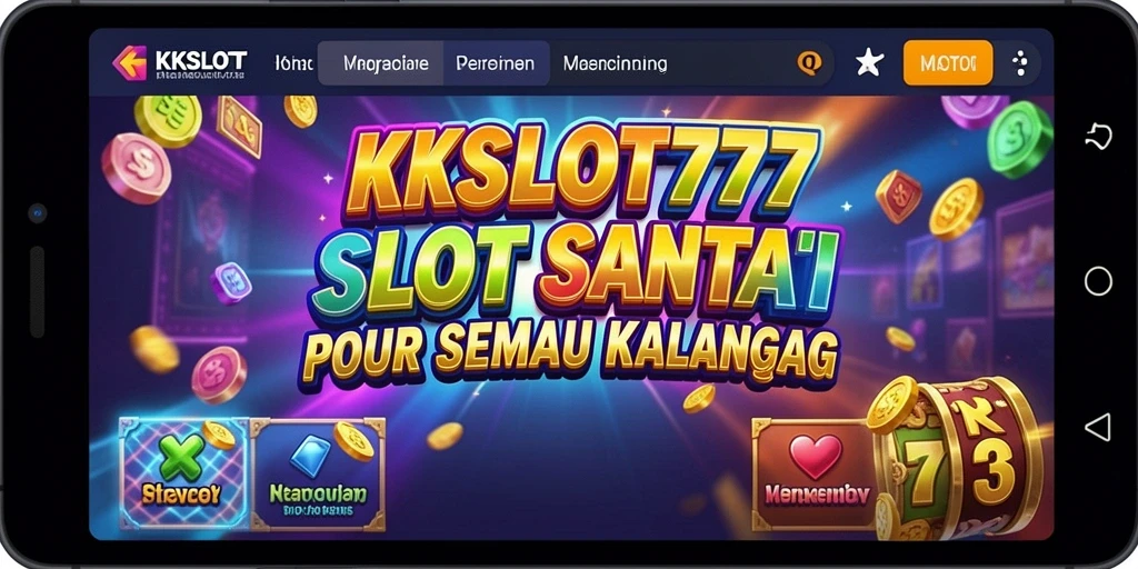 Tampilan gameplay KKSLOT777 dengan berbagai tema slot menarik.