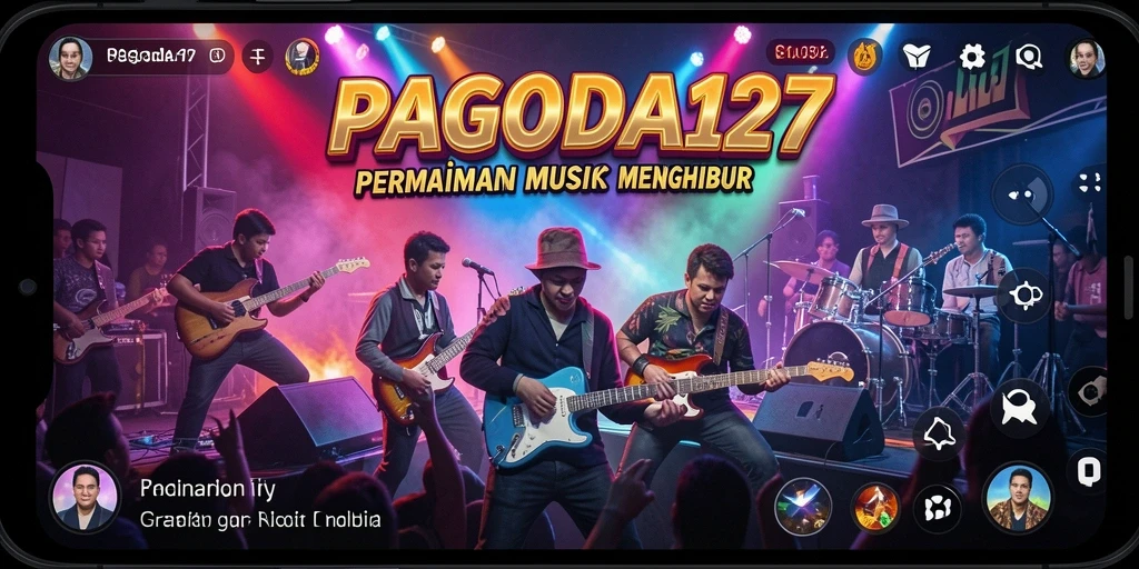 Tampilan gameplay <strong>PAGODA127</strong> yang memukau dan interaktif, penuh dengan elemen musik.