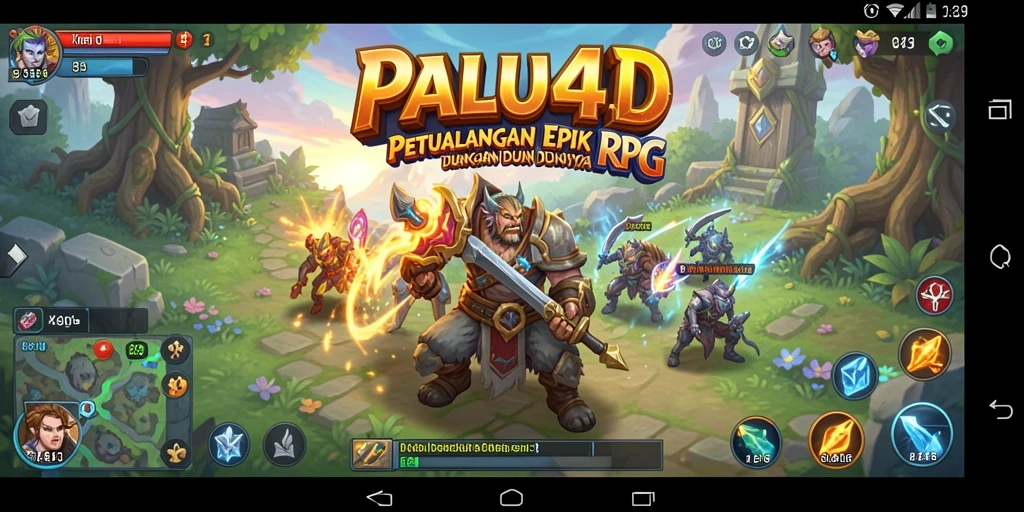 Gameplay PALU4D dengan pertarungan seru dan karakter unik.