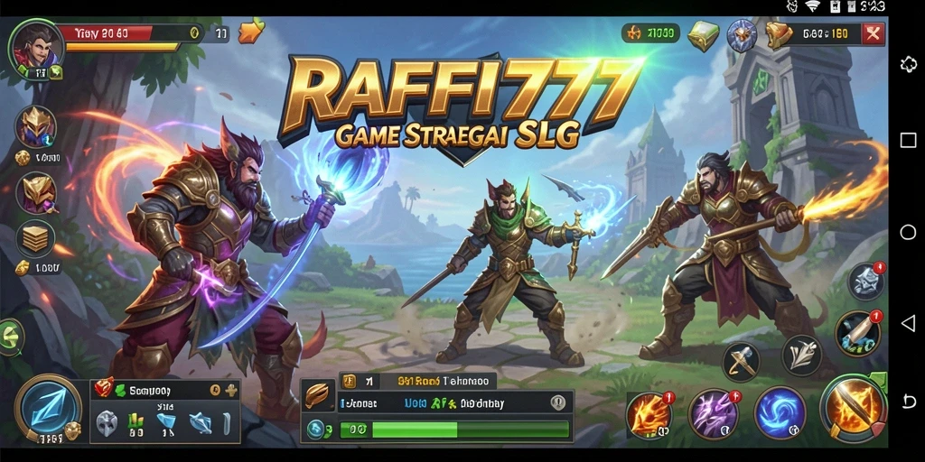 Tangkapan layar gameplay RAFFI777 yang menunjukkan aksi pertempuran strategis.