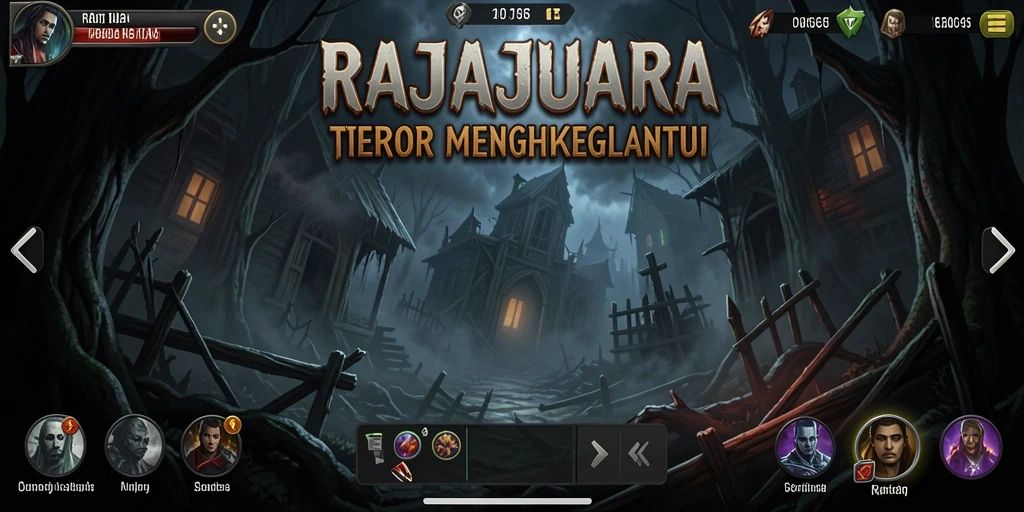 Tangkapan layar menampilkan momen mencekam dalam game Horror.