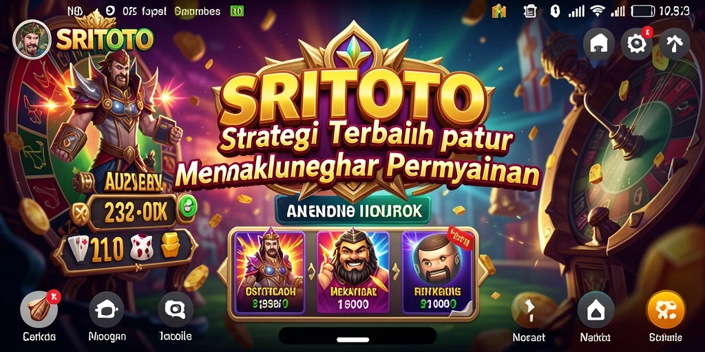 Screenshot gameplay menampilkan momen strategis dalam SRITOTO.
