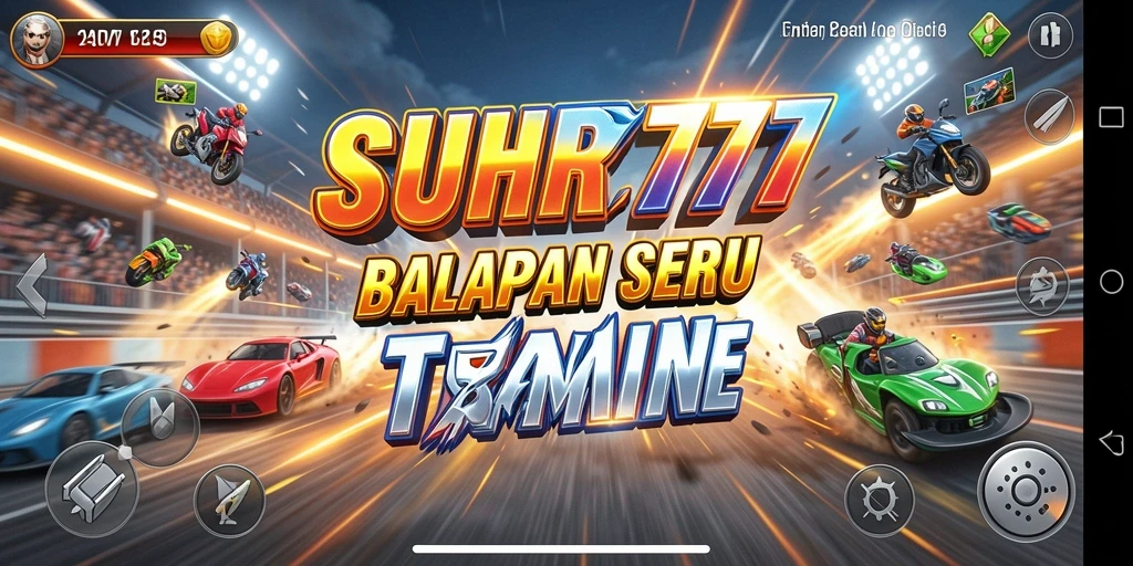 Screenshot SUHU777 menampilkan aksi balapan yang mendebarkan dan grafis yang indah.